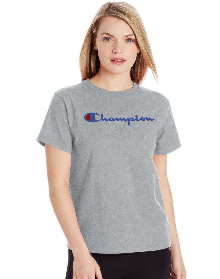 Champion Classic T-Shirt Dames - Grijs - Belgie 3801ODAHB